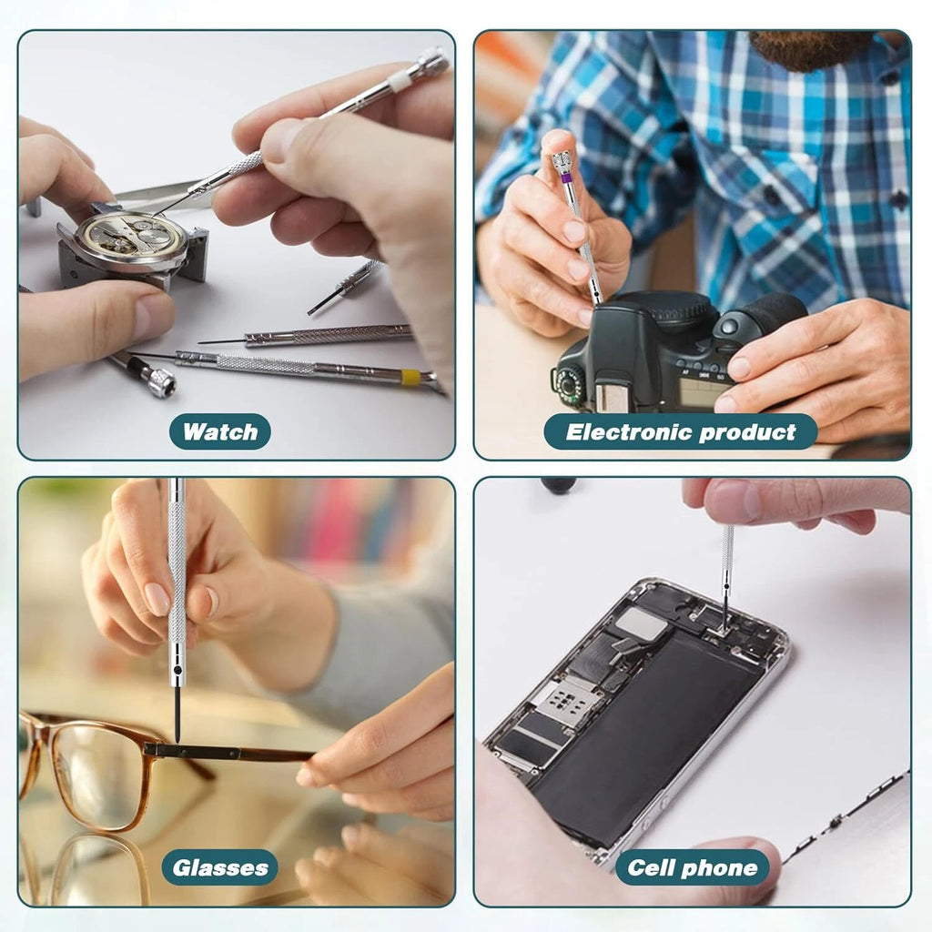 8 Pieces Professional Watch Screwdriver Set Micro Precision Watchmaker Screwdri