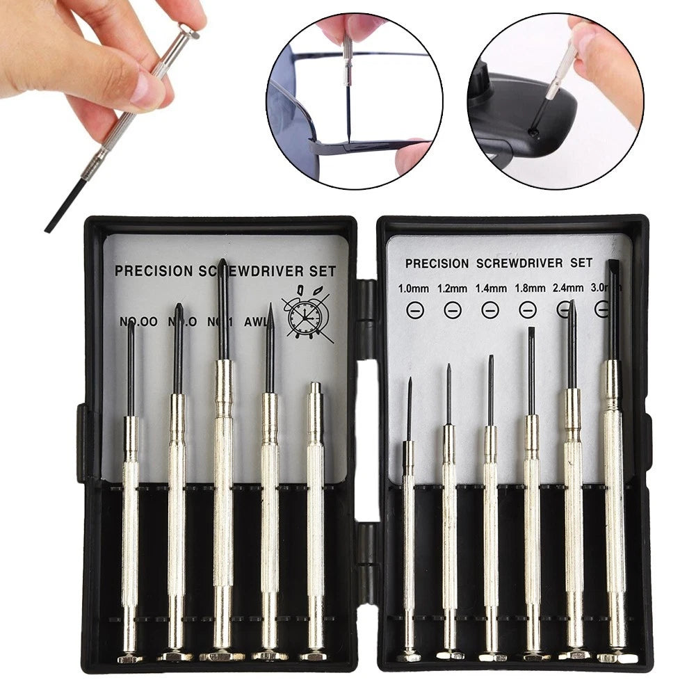 Screwdriver Set 11Pcs/Set Slotted Cross Screwdrivers Chrome Vanadium Steel