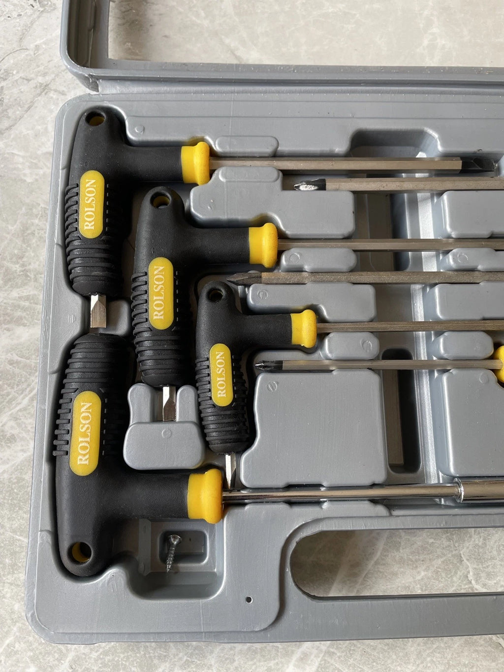 Rolson T-Handle Screwdriver Set in Carry-case