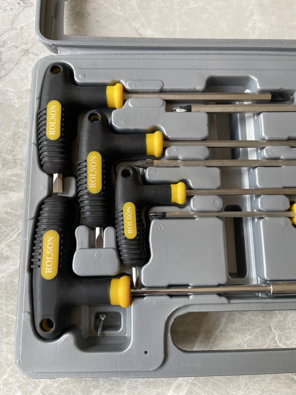 Rolson T-Handle Screwdriver Set in Carry-case