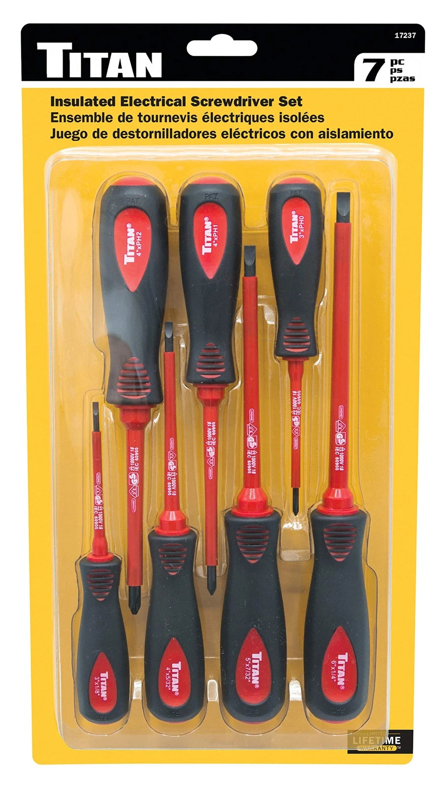17237 7piece Insulated Electrical Screwdriver Set