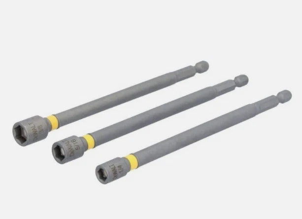 DEWALT 6-in. Magnetic Nut Driver Set, 3-piece: (1/4”- 5/16”- 3/8”) DWAFND3X6 New