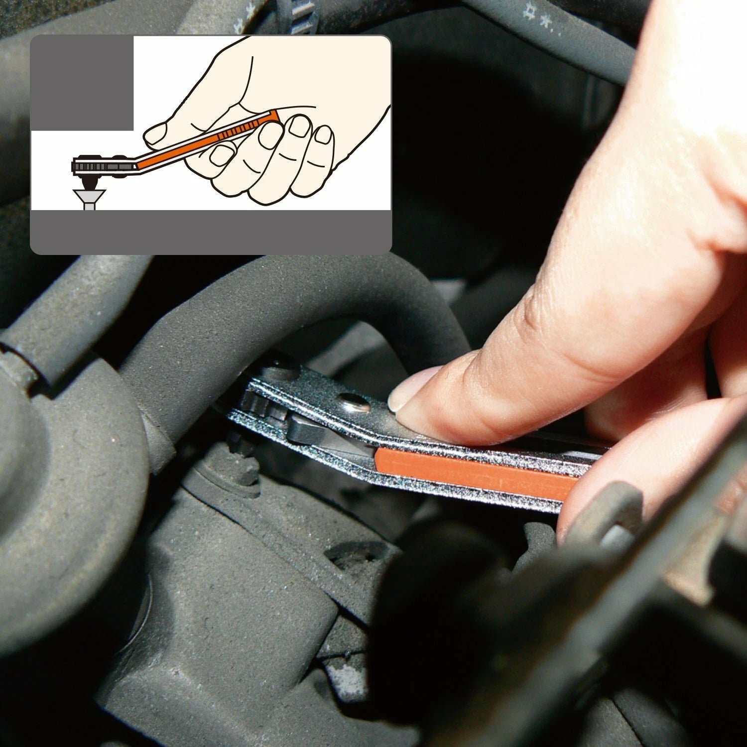 VESSEL Japan Plate Ratchet Driver Petarache Set TD-78