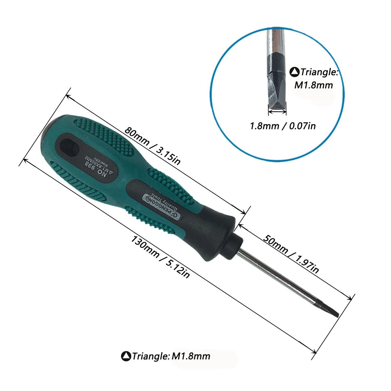 4p Triangle Screwdriver Set Hand Tool Multi-Purpose Magnetic  Tool Kit 1.8-3.0mm