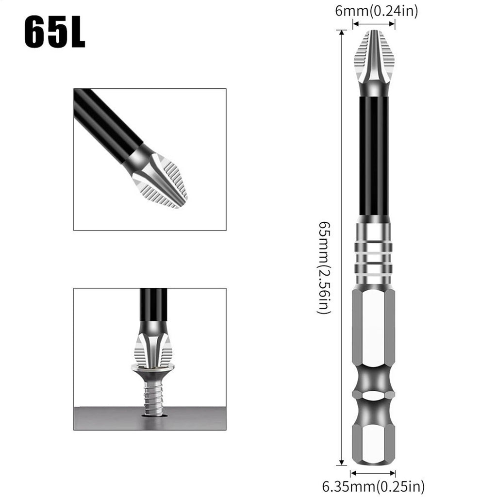 Anti-Slip Drill Bit Ergonomic Anti-Slip Screwdriver Bits Wear-Resistant Original