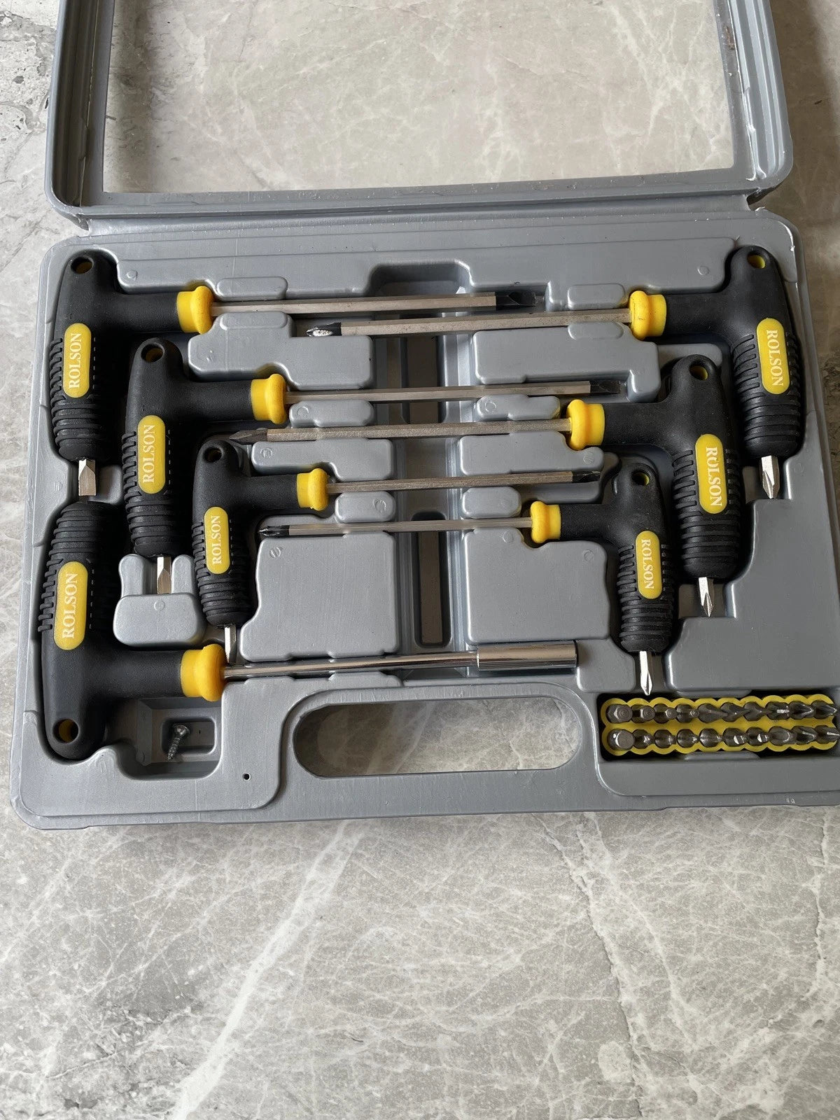 Rolson T-Handle Screwdriver Set in Carry-case