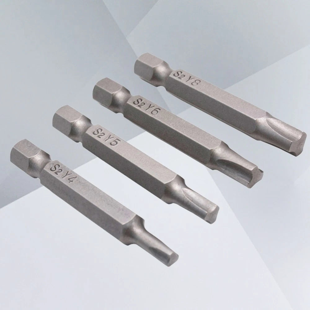 4 Pcs Triangle Tip Screwdriver Bits Magnetic Chrome Vanadium Alloy Steel