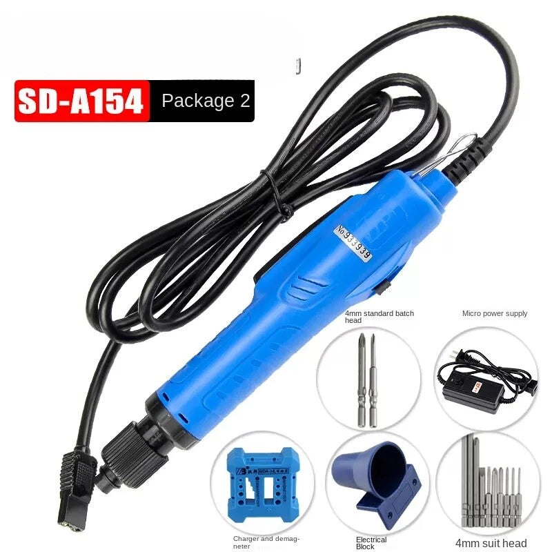 Mini Precision Electric Screwdriver Set 220V Alloy Gear Handheld Tools