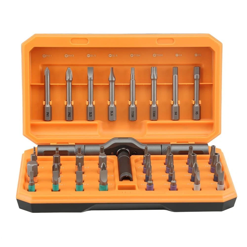 ANVANNA 42 in 1 Ratchet Screwdriver Set Ergonomic Design Compact Repair Kit