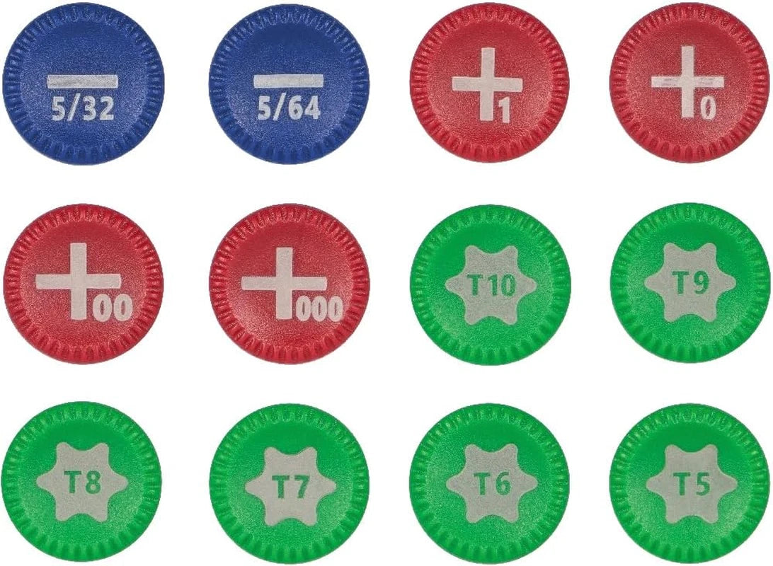 VACO VAC7123 12-Piece Precision Screwdriver Set, Phillips, Slotted, TORX with Co