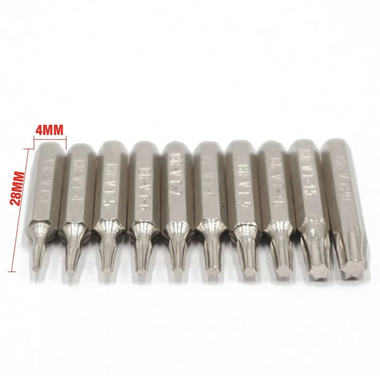 10Pcs Security Torx T3 T4 T5 T6 Tool Repair (4mm) 28mm Kit Set Micro Bits