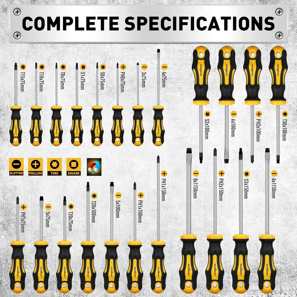 Precision 140-Piece Screwdriver Set with Magnetizer – Perfect for All Projects