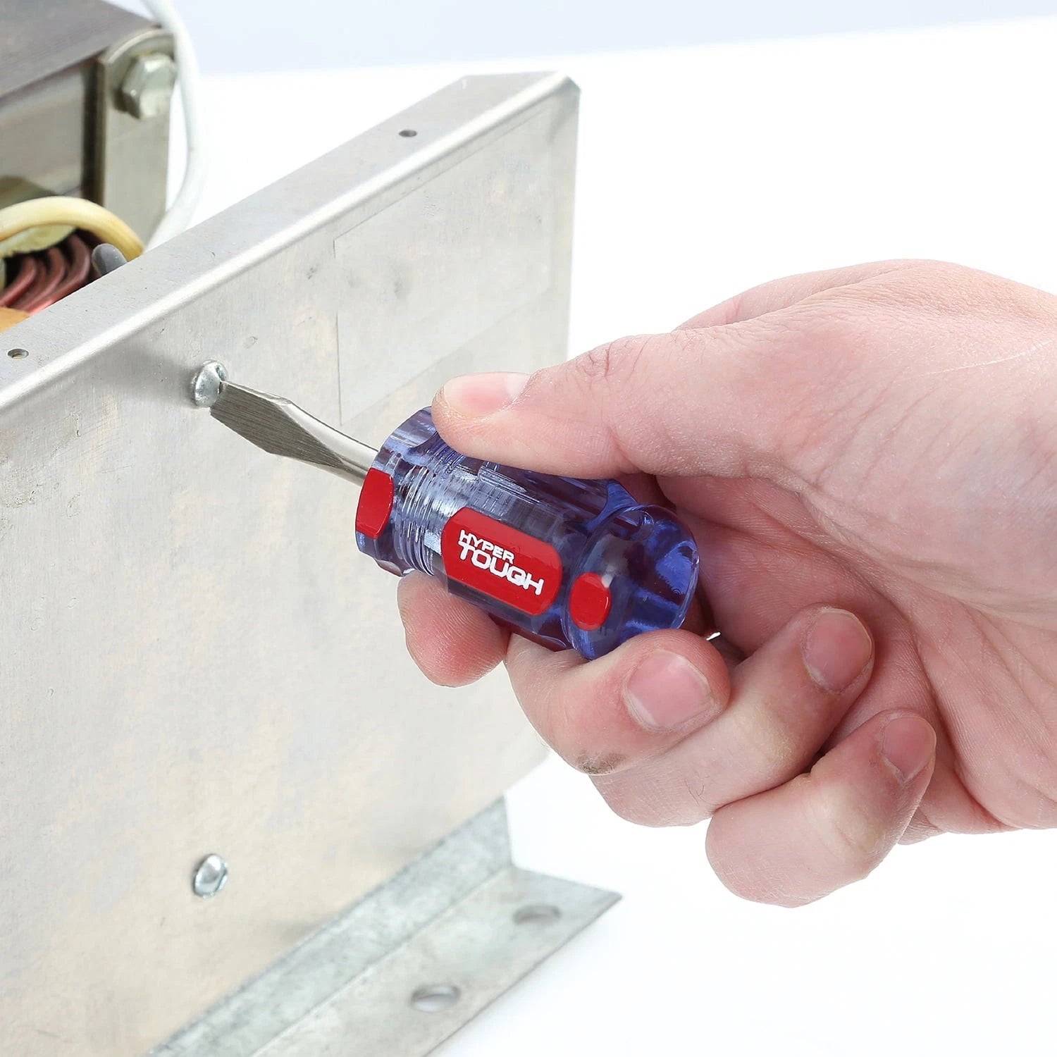 Hyper Tough 6-Piece Phillip and Slotted Screwdriver Set with Acetate Handle