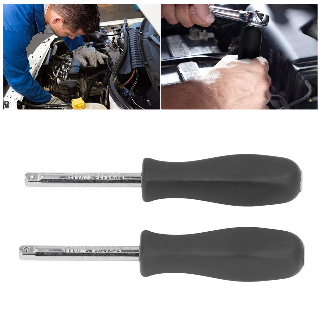 2Pcs Drive Spinner 1/4in Socket Driver Handle Tool Set Kit For Repair