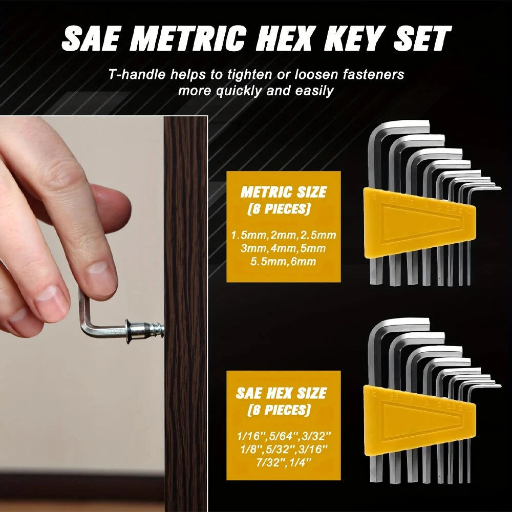 131Piece Magnetic Screwdriver Set with Plastic Ranking, Includes Precision Scre