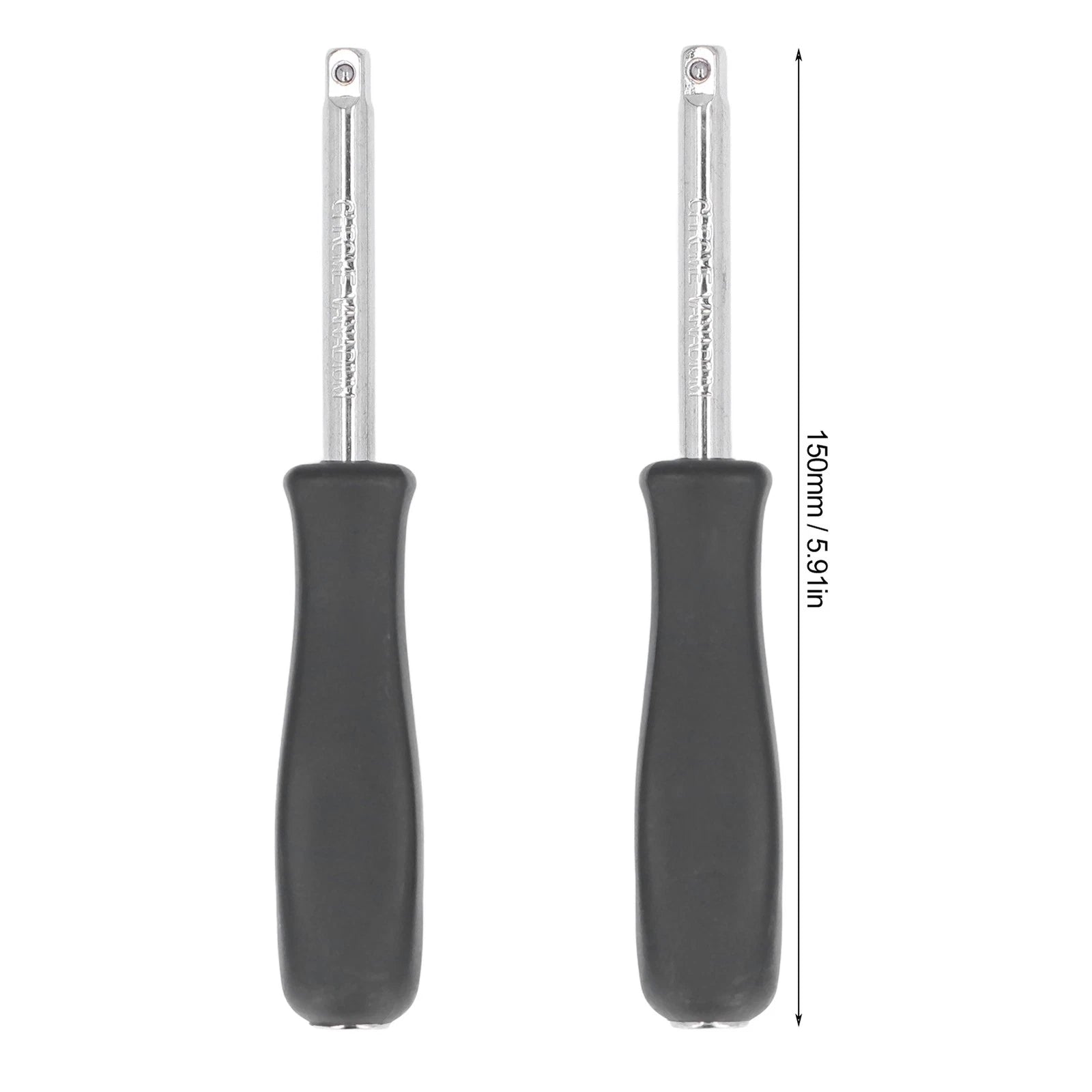 2Pcs Drive Spinner 1/4in Socket Driver Handle Tool Set Kit For Repair