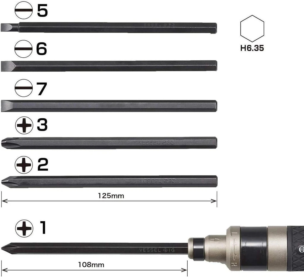 New VESSEL Bit Set 2300 BS2300 from Japan