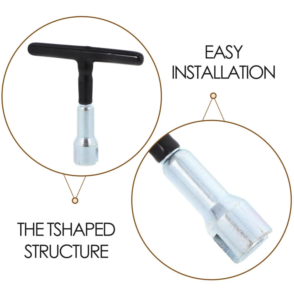 Wing Nut Driver for Eye Screws and Screw-in Hooks Steel T Handle Nut Driver