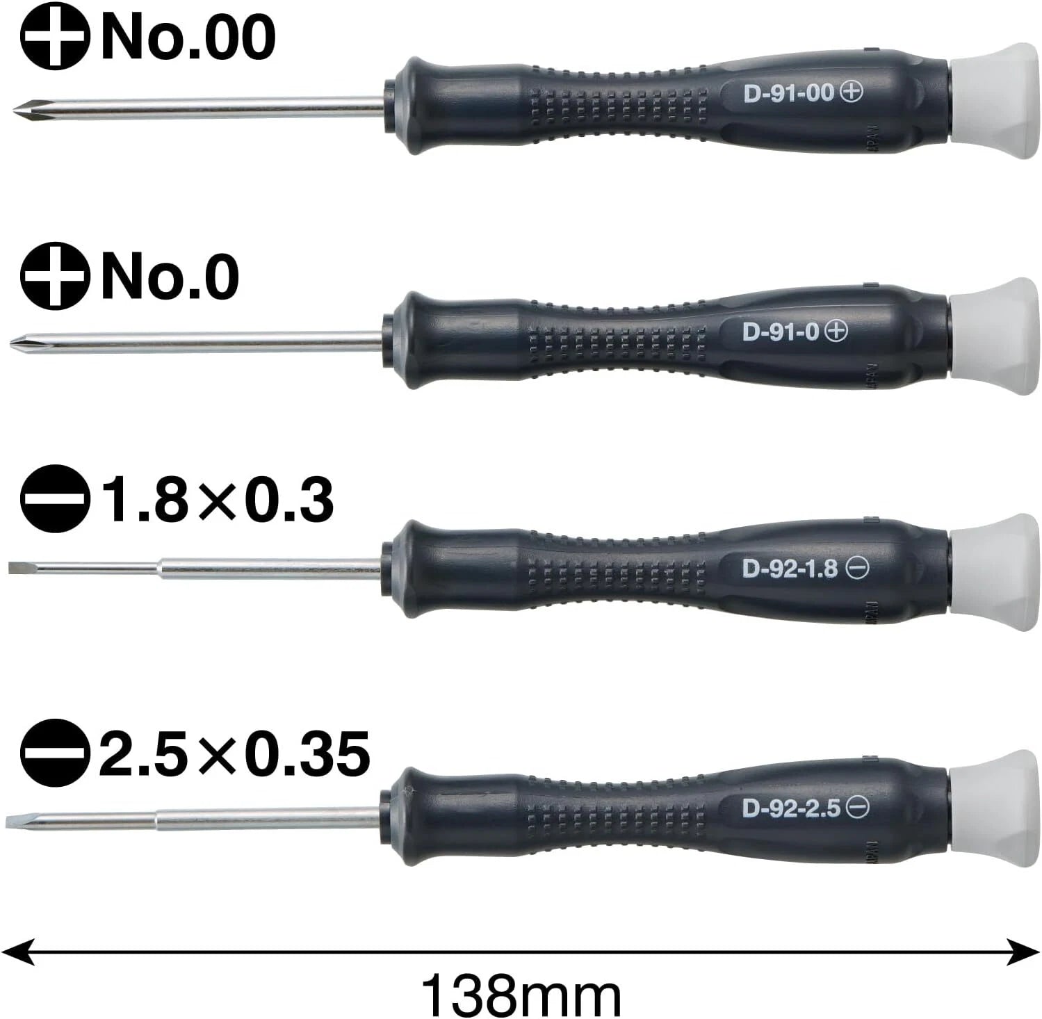 HOZAN ESD Precision Screwdriver Set D-912 [42-029121] Made in Japan New