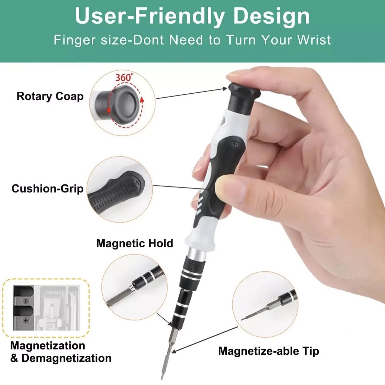 132 in 1 Magnetic Precision Screwdriver Set PC Phone Electronics Repair Tool KMP