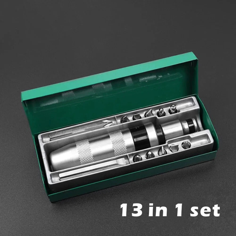 13-Piece Impact Screwdriver Set Heavy Duty Impact Screwdriver Chisel Bit Set