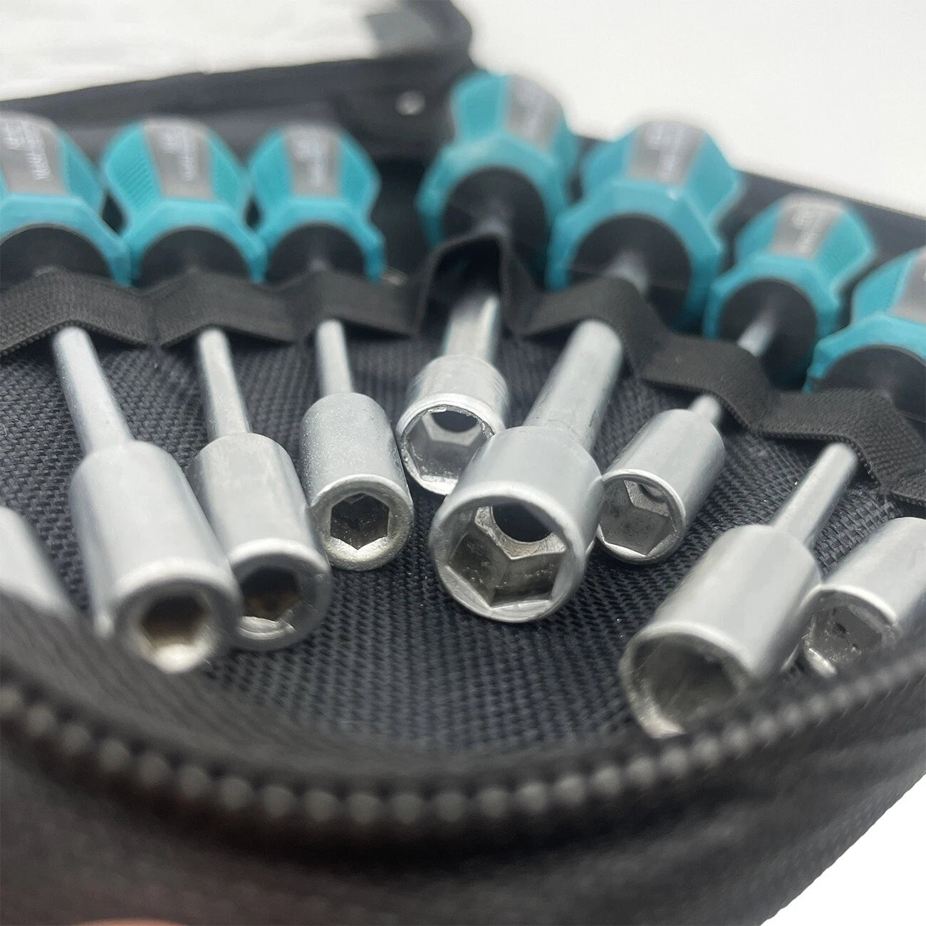 9pcs Screwdriver Set Steel Socket Hex Torque Wrench Multitool Handle PP+TPR