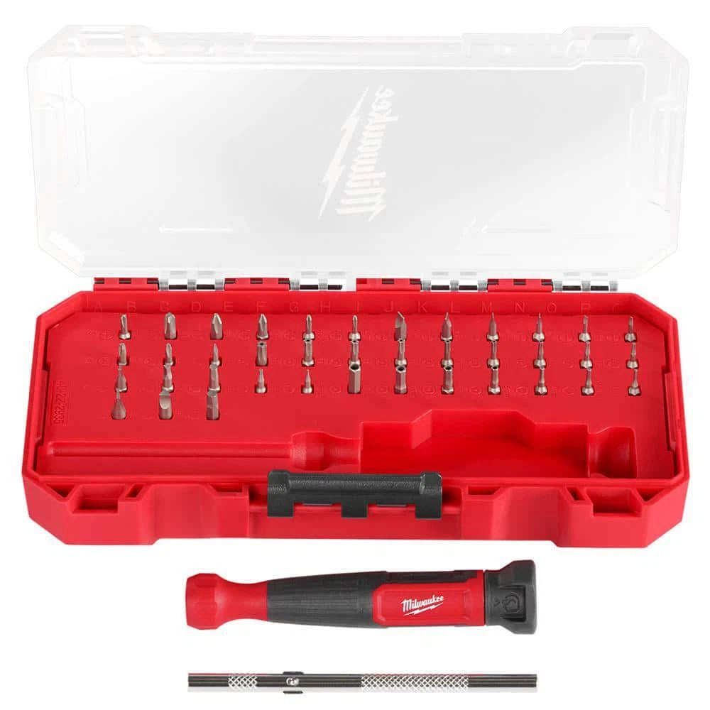 Milwaukee Precision Multi-Bit Screwdriver 39-in-1 Comfortable Non-Slip Grip