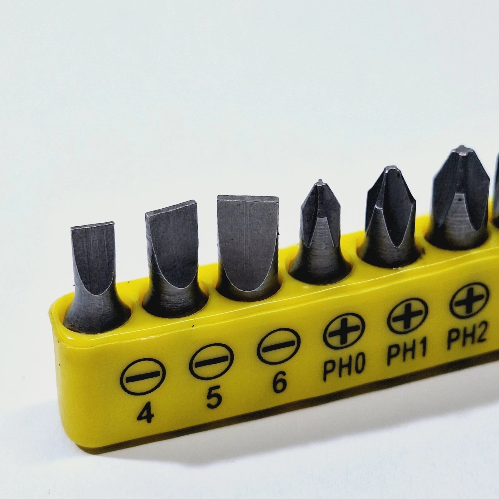 10 Piece L-Shape Screwdriver Bit Set Slotted PH Torx Hex Hand Tool Brand New UK
