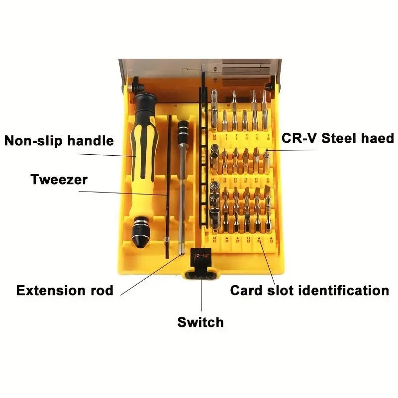 59 in1 Precision Screwdriver Set Magnetic Bits Magnetic Driver Flexible shaft