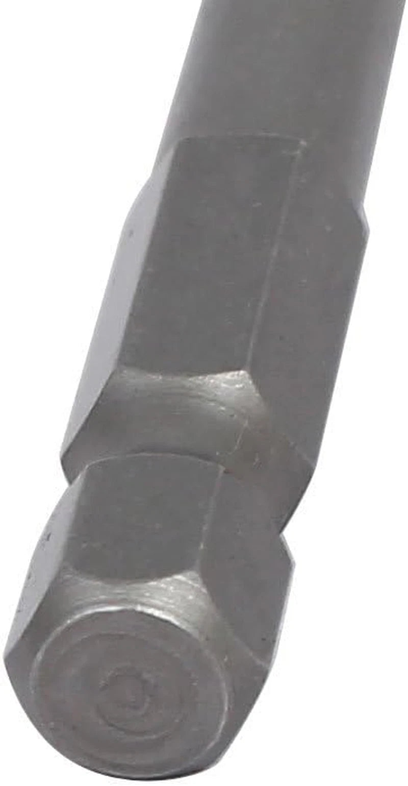6Mm Tip Width 1/4-Inch Hex Shank Magnetic Slotted Screwdriver Bits Gray