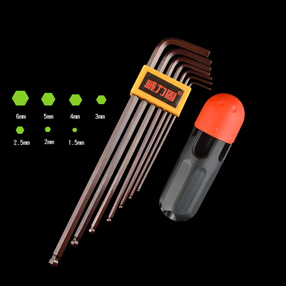 L-type Non-Magnetic Screwdriver Allen Key Ball End Head S2 Hex Wrench Auto Tools