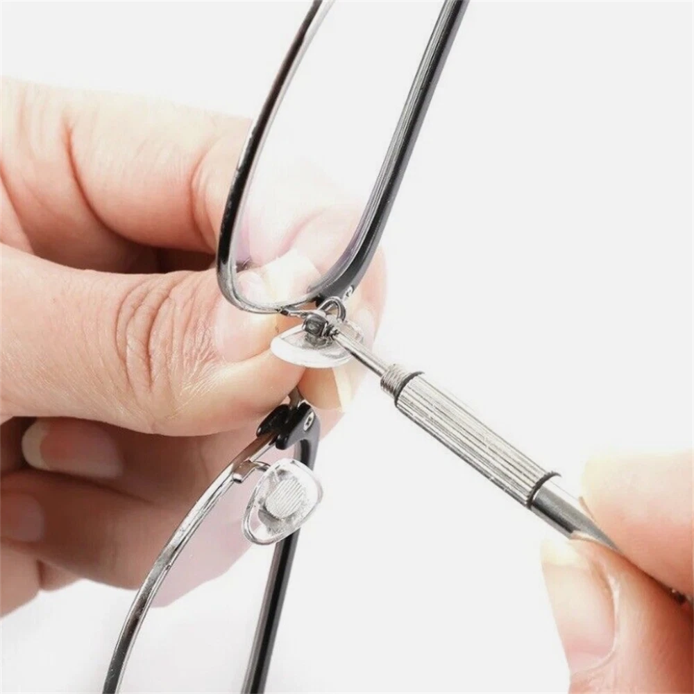 2X 3 In 1 Eyeglass Sunglass Watch Repair Screwdriver Set Keychain Mini Hand Tool