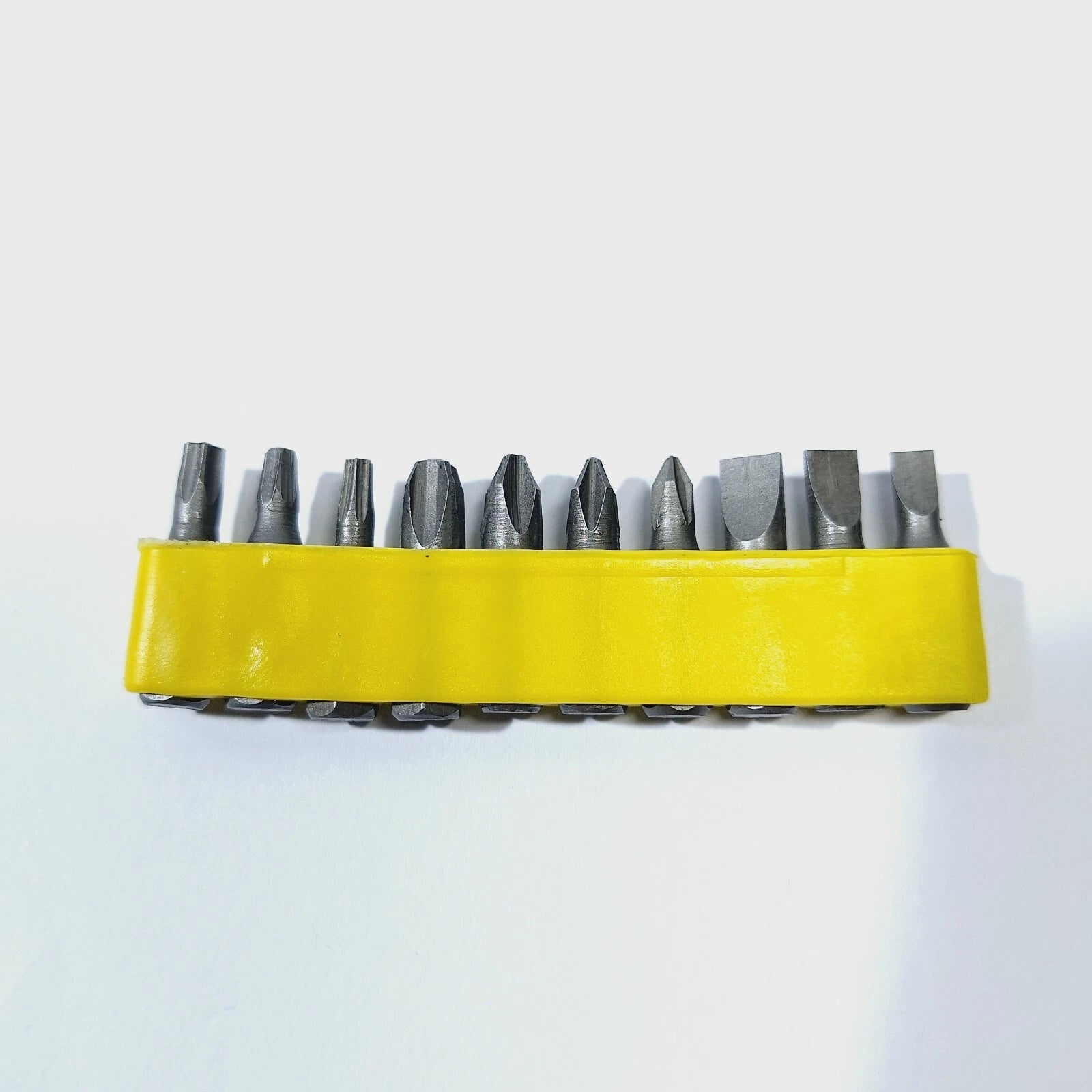 10 Piece L-Shape Screwdriver Bit Set Slotted PH Torx Hex Hand Tool Brand New UK