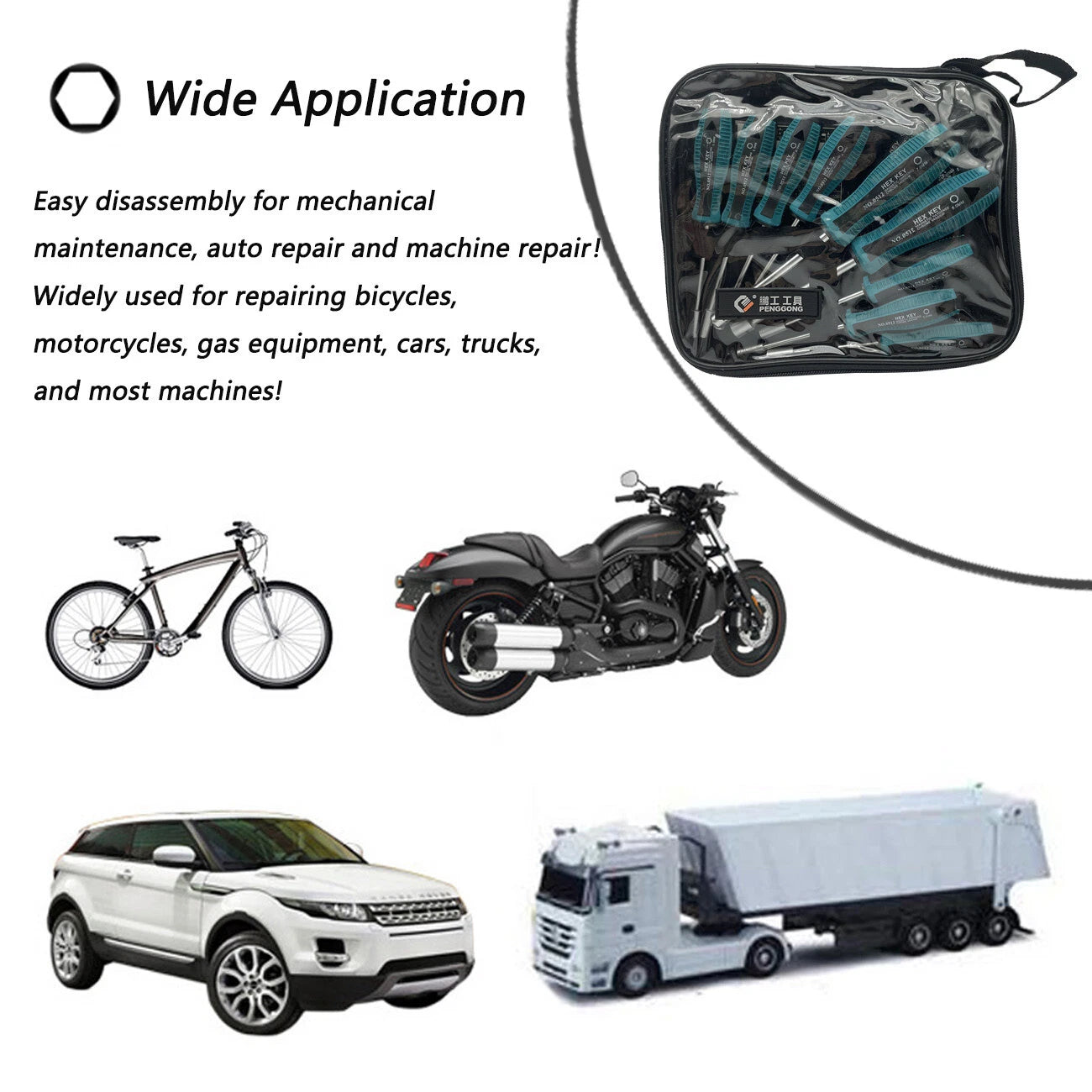 9pcs Screwdriver Set Steel Socket Hex Torque Wrench Multitool Handle PP+TPR