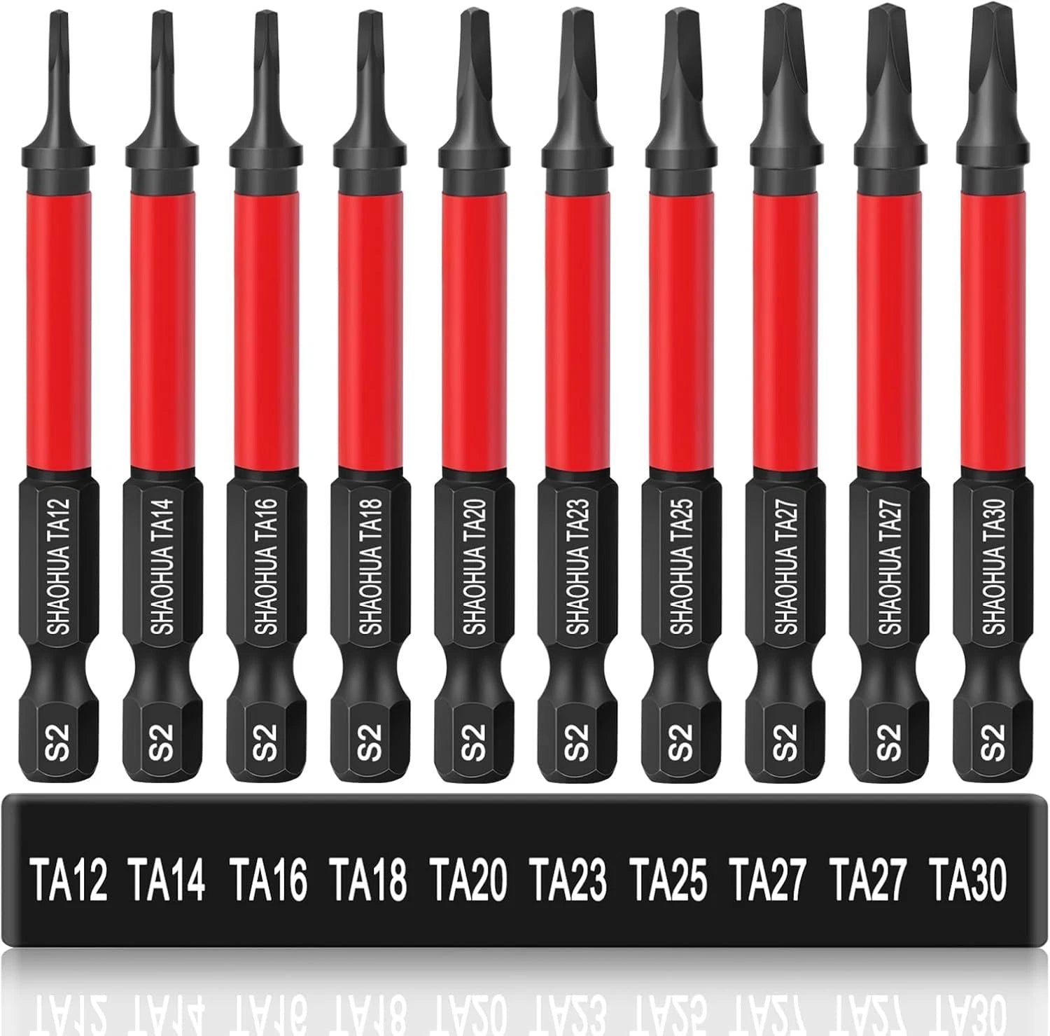 10PCS Triangle Screwdriver Bits, Impact Tough Triangle Bits Set, Upgraded S2 Ste