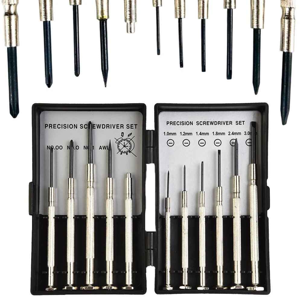 Screwdriver Set 11Pcs/Set Slotted Cross Screwdrivers Chrome Vanadium Steel