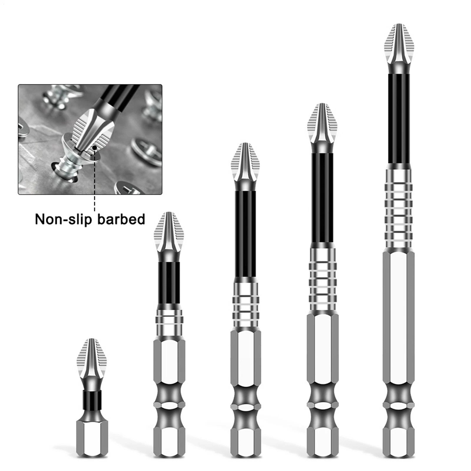 Anti-Slip Drill Bit Ergonomic Anti-Slip Screwdriver Bits Wear-Resistant Original