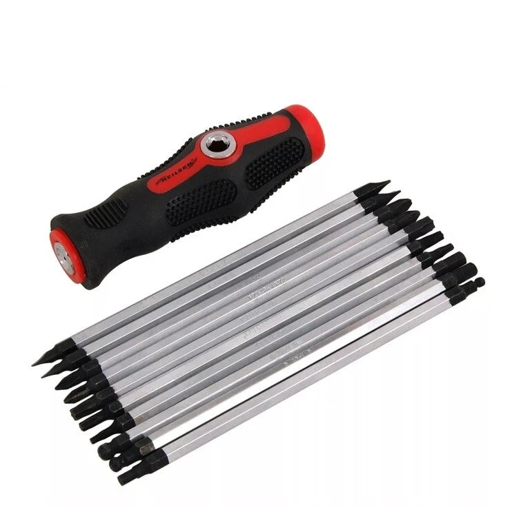 11pc Screwdriver Set With Straight & T Bar Handle, 20 In 1 CT4802