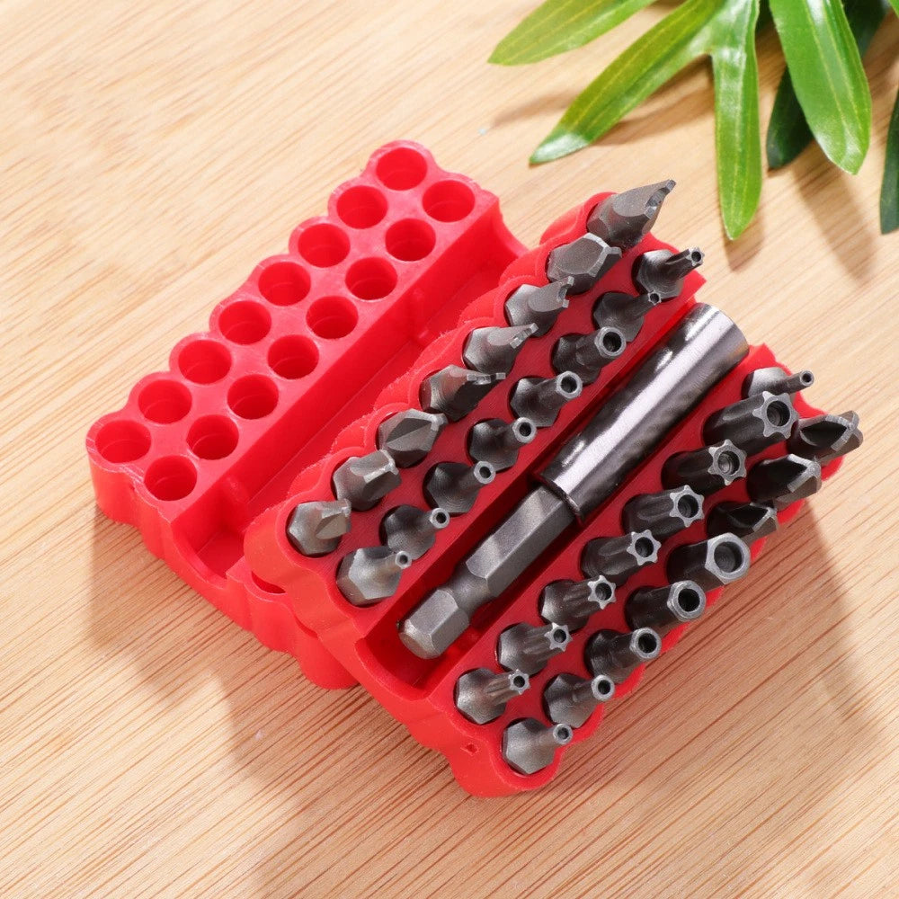 33 Pcs Hexagon Bit Safety Set Screw Driver Bits Screwdriver Star
