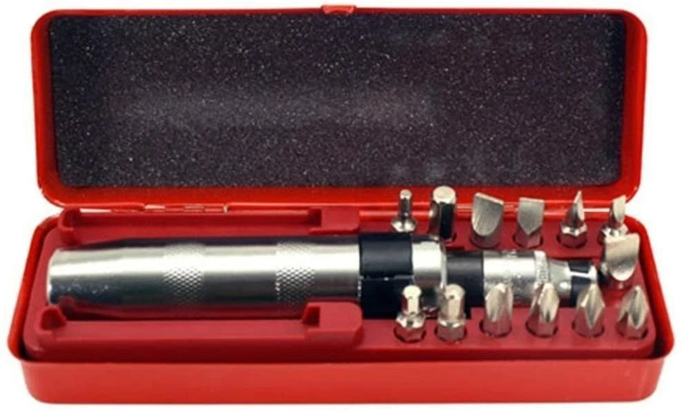 1/2" IMPACT DRIVER Set SAE Reversible Heavy Duty Set W/ Metal case