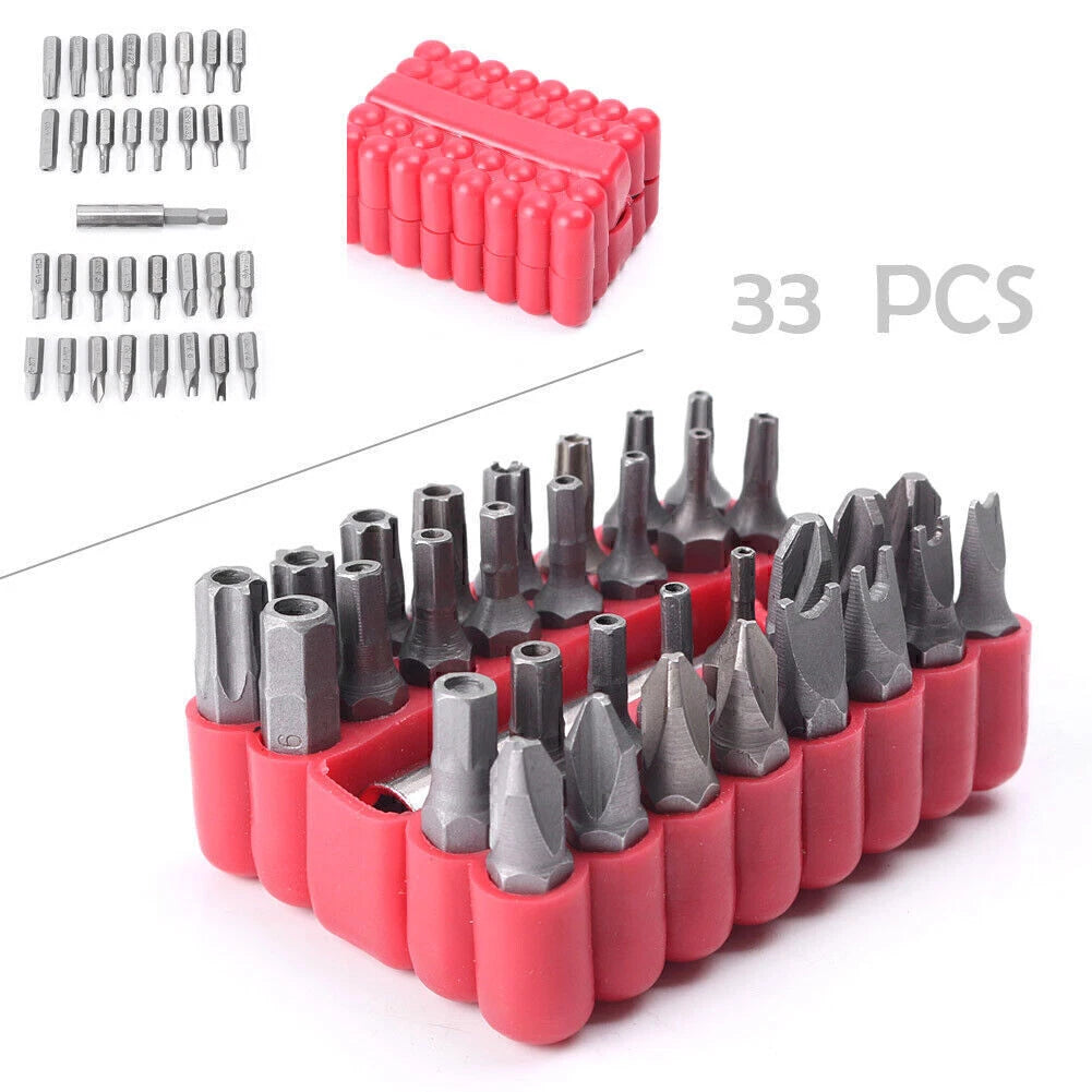 Hollow/Solid Head Screwdriver Bit Set 33PCS Tamper-proof Security Tool