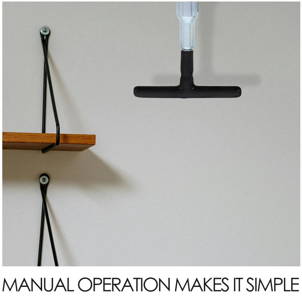 Wing Nut Driver for Eye Screws and Screw-in Hooks Steel T Handle Nut Driver