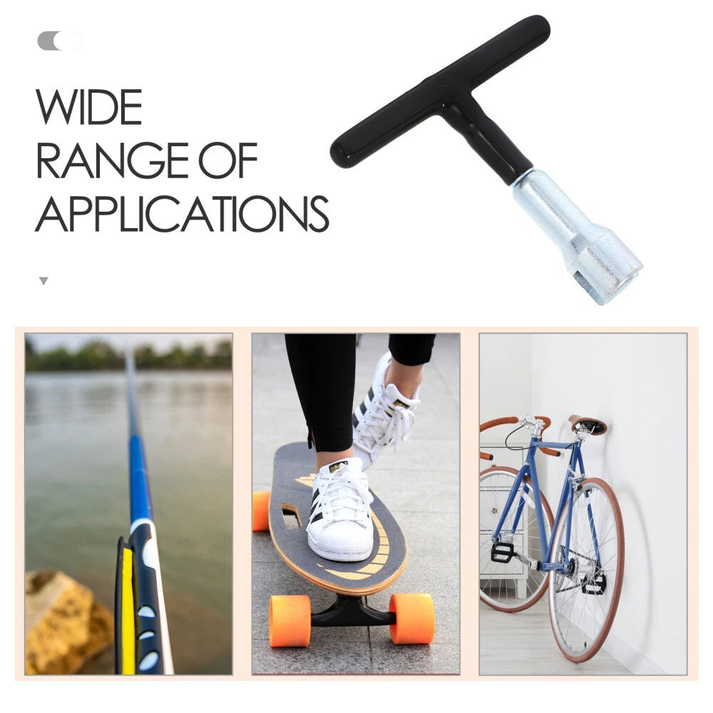 Wing Nut Driver for Eye Screws and Screw-in Hooks Steel T Handle Nut Driver