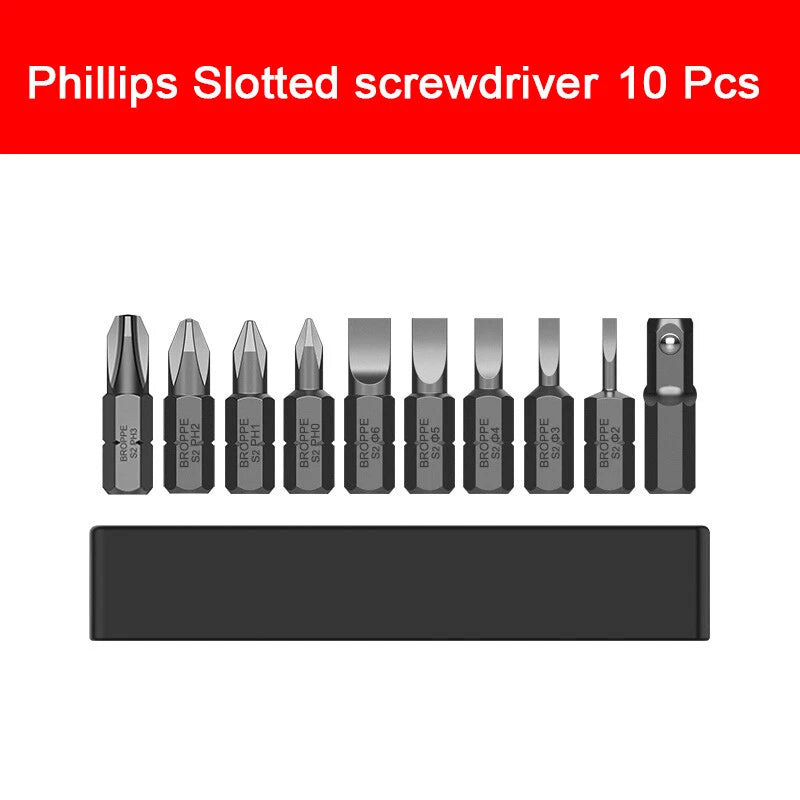 Short Batch Head Screwdriver Magnetic High Hardness S2 Alloy Steel Screw Driver