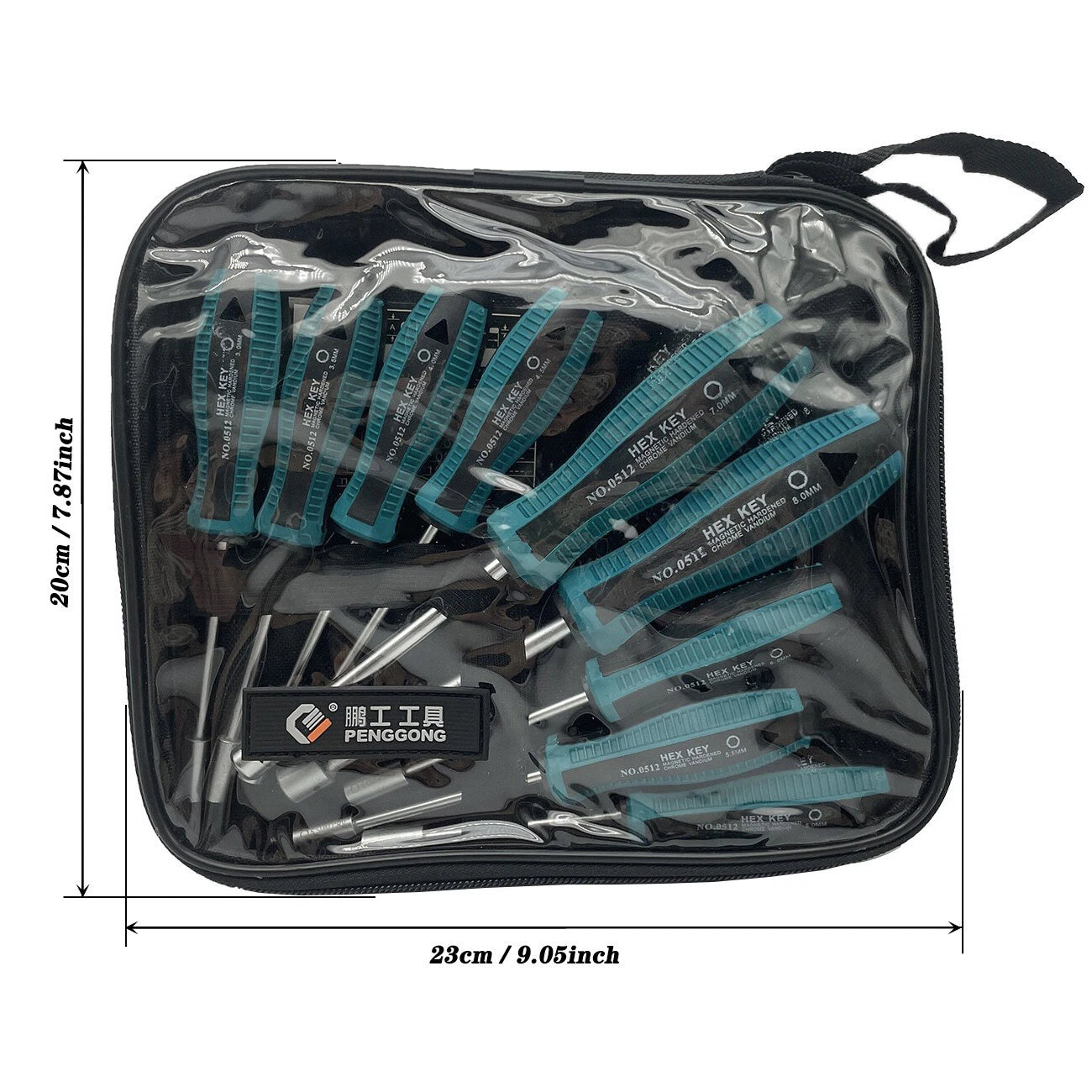 9pcs Screwdriver Set Steel Socket Hex Torque Wrench Multitool Handle PP+TPR