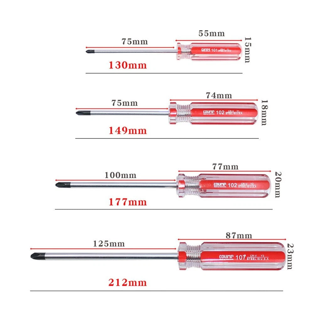 Y shaped Screwdriver Set with Precision Tip and Strong Magnetic (4pcs)