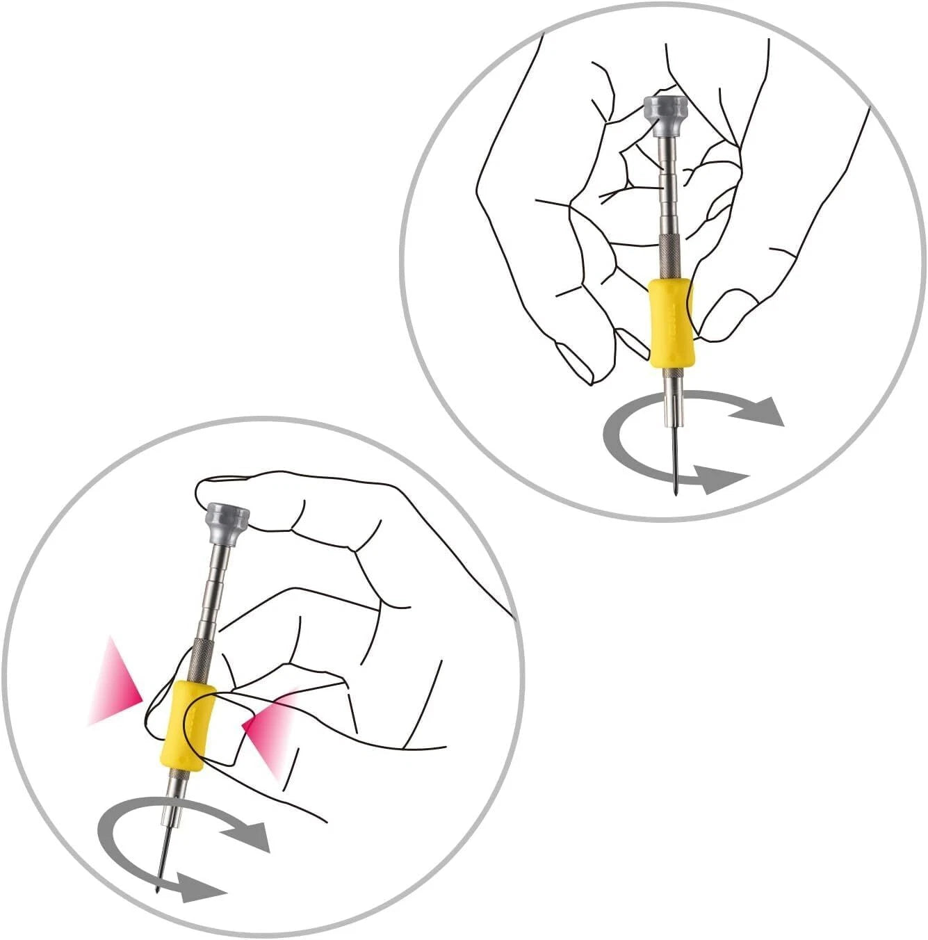 Vessel Precision Screwdriver Set TD-56S / +0, 00, 000, 0000, -0.7, -0.9