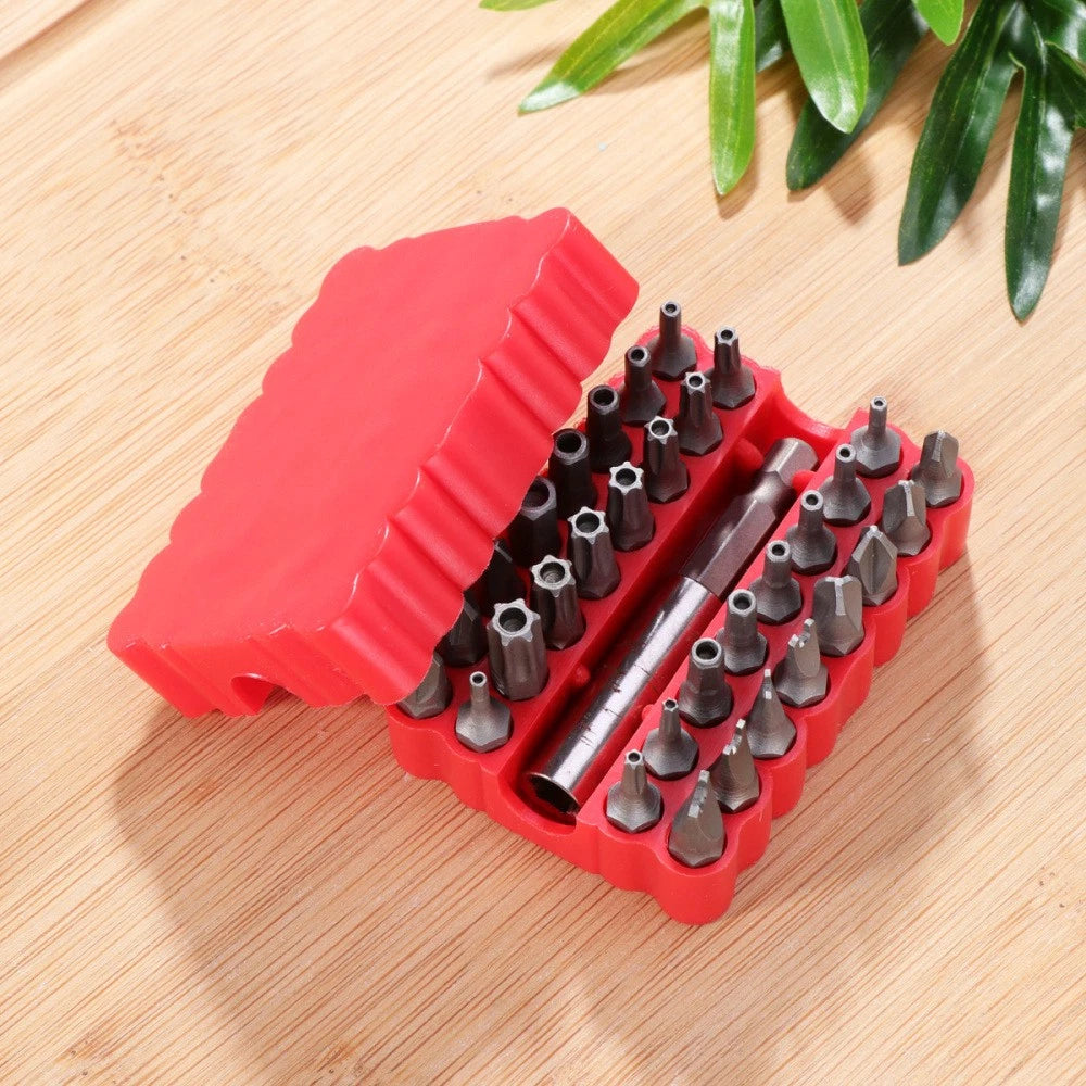 33 Pcs Hexagon Bit Tamper Resistant Star Bits Hexagonal Security Screwdriver