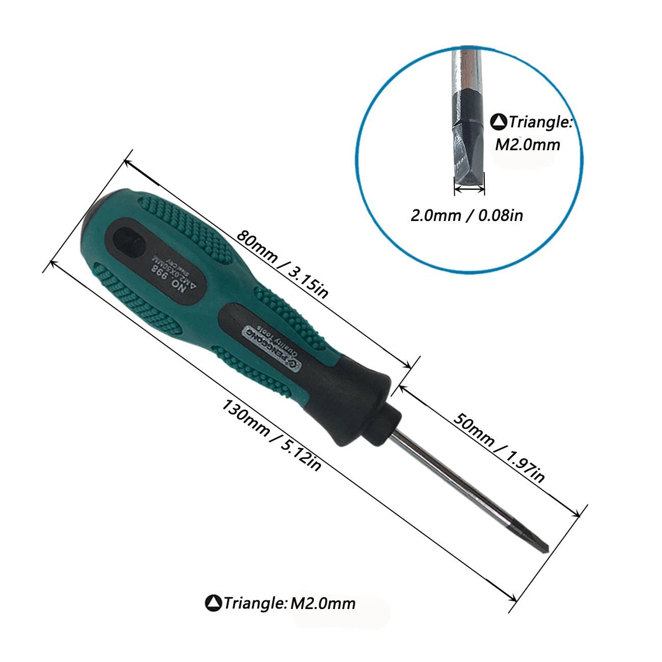 4p Triangle Screwdriver Set Hand Tool Multi-Purpose Magnetic  Tool Kit 1.8-3.0mm