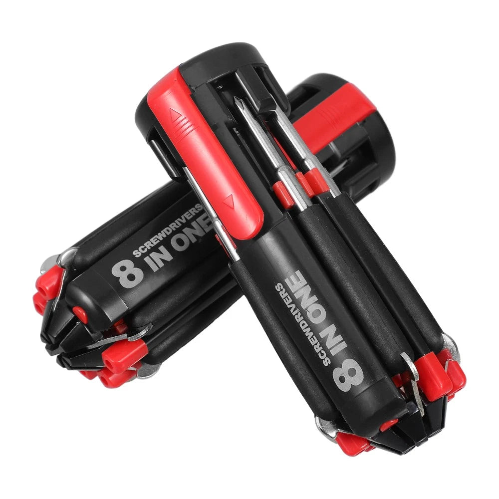 2Pcs Screwdirver Stubby Screwdriver Set Magnetic Screwdriver Set 8 1 Screwdriver